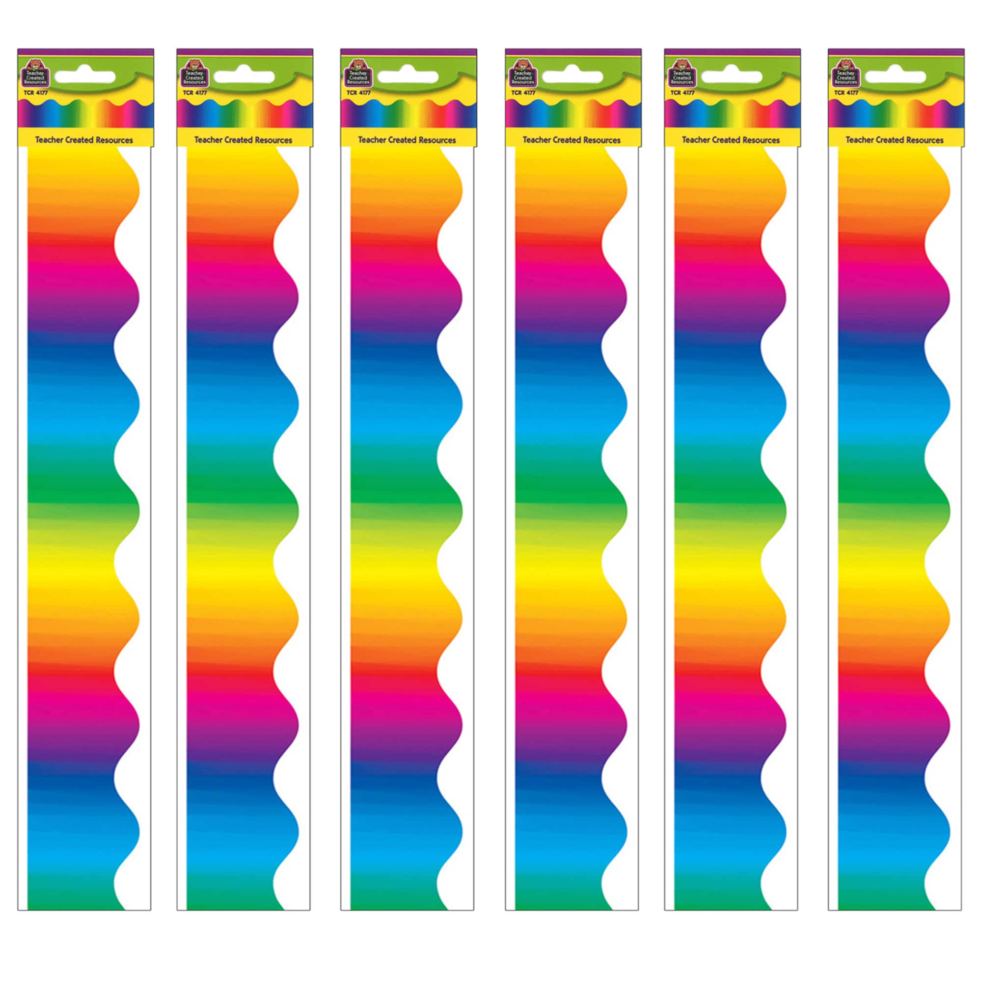 Teacher Created Resources® Multicolor Scalloped Border Trim, 210ft.